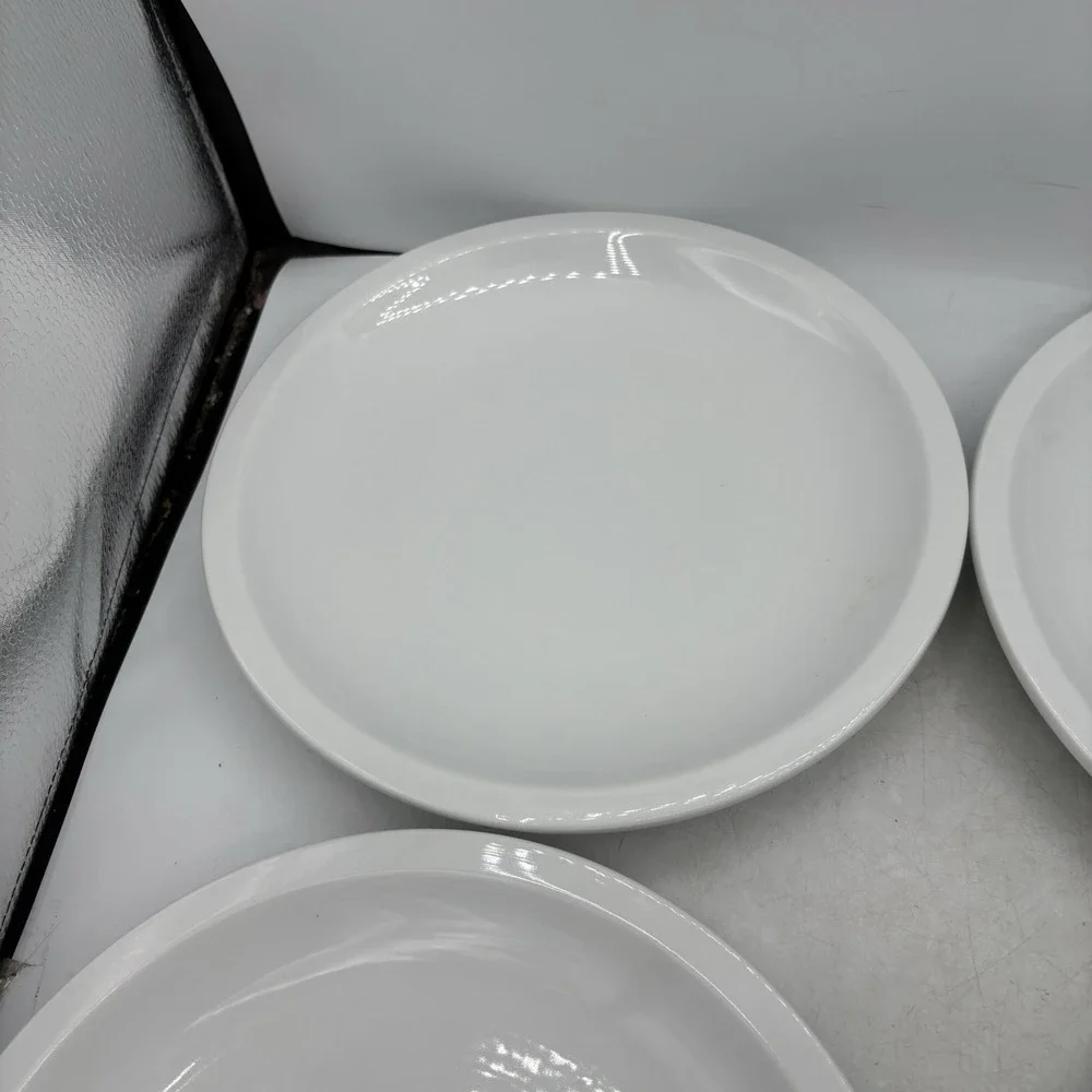 Pottery Barn Dinner Plates Suppertime White Thick Heavy 10.25